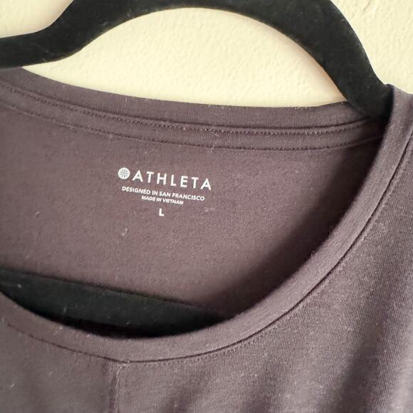 Athleta Black Essence Twist Long Sleeve Shirt - Large - Picture 2 of 6